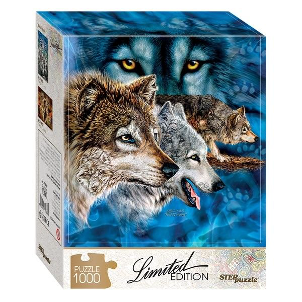 Пазлы Step Puzzle Limited Edition Найди 12 волков 1000 деталей  купить,NaN