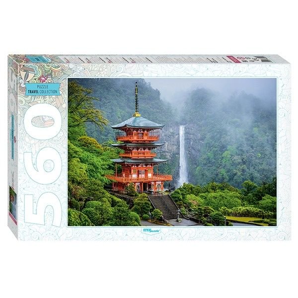 Пазл Step Puzzle Пагода у водопада 560 элементов купить,NaN