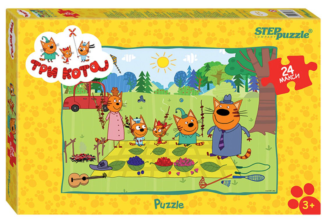 Пазл Step Puzzle Три кота maxi 24 элементов купить,NaN