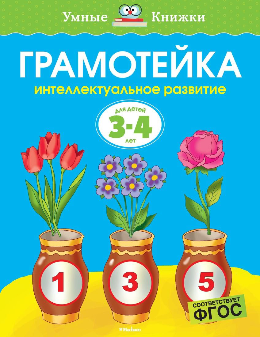 Детская литература Земцова О. Н. Грамотейка. Интеллектуальное развитие детей 3-4 лет  купить,NaN
