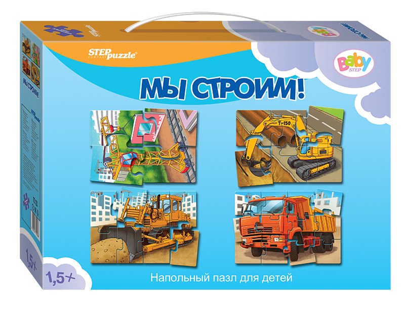 Пазл-лото Step Puzzle Baby Step Мы строим купить,NaN