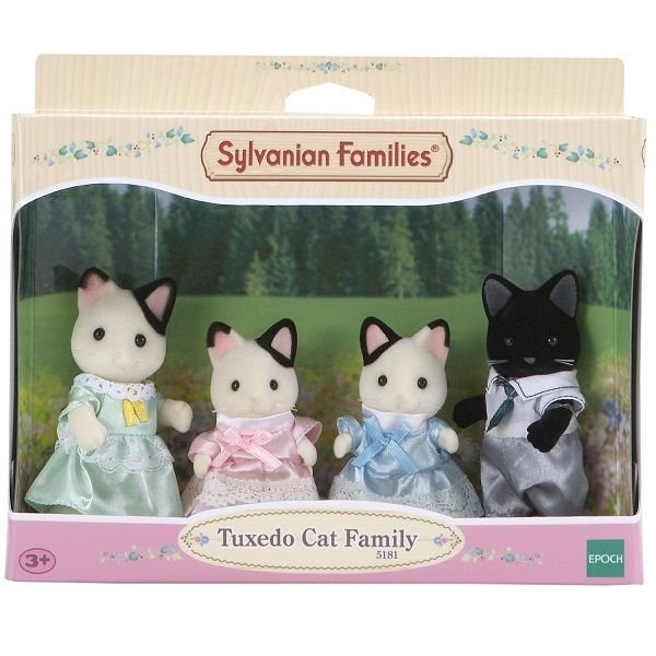 Фигурки Sylvanian Families Семья чёрно-белых котов 5181 купить,NaN