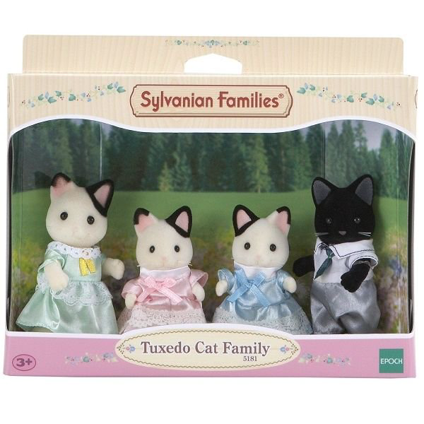 Фигурки Sylvanian Families Семья чёрно-белых котов 5181 купить,NaN