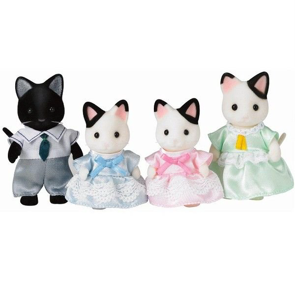 Фигурки Sylvanian Families Семья чёрно-белых котов 5181 купить,NaN