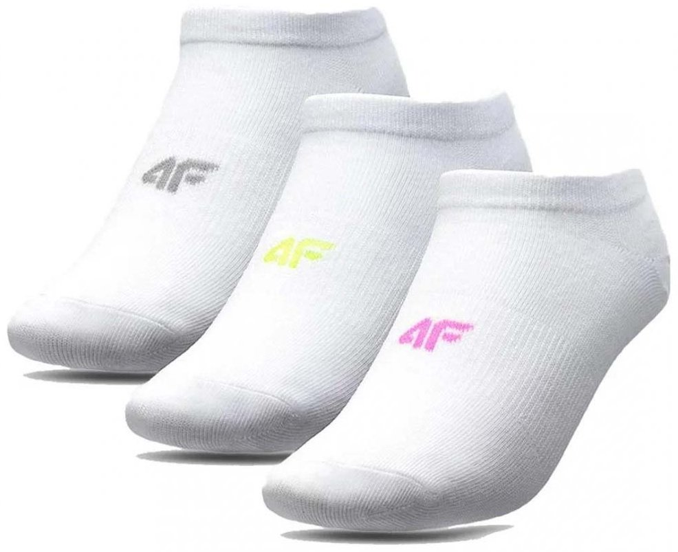 Носки 4F 4FJSS23USOCF097-90S 3 пары белый 36-38 купить,NaN