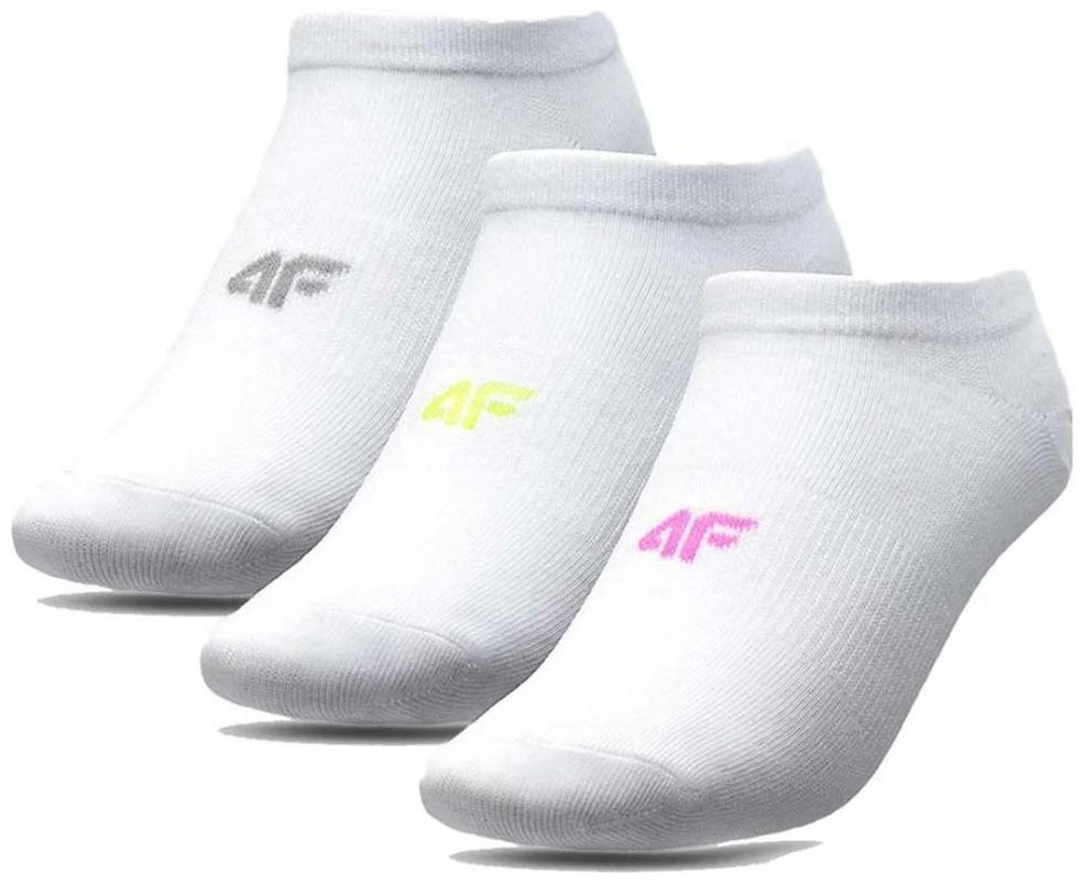Носки 4F 4FJSS23USOCF097-90S 3 пары белый 32-35 купить,NaN