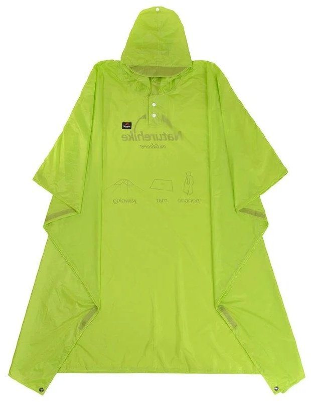 Дождевик Naturehike Poncho NH17D002-M зеленый купить,NaN