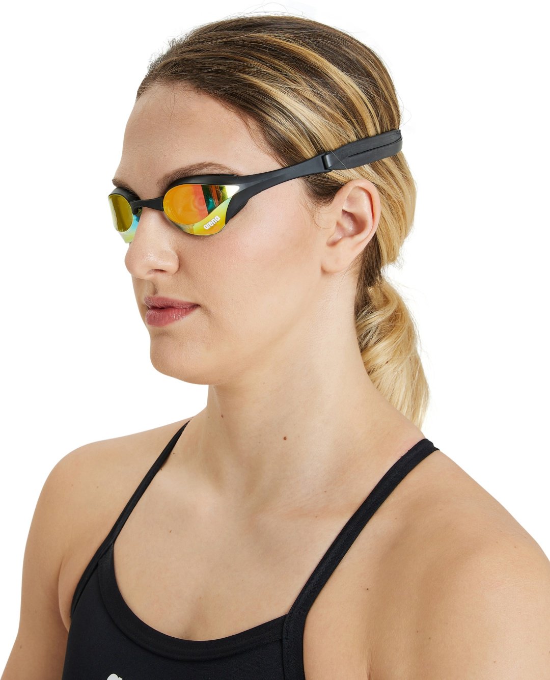 Очки ARENA Cobra Ultra Swipe Mirror, 002507-350 унисекс черный, оранжевый купить,NaN