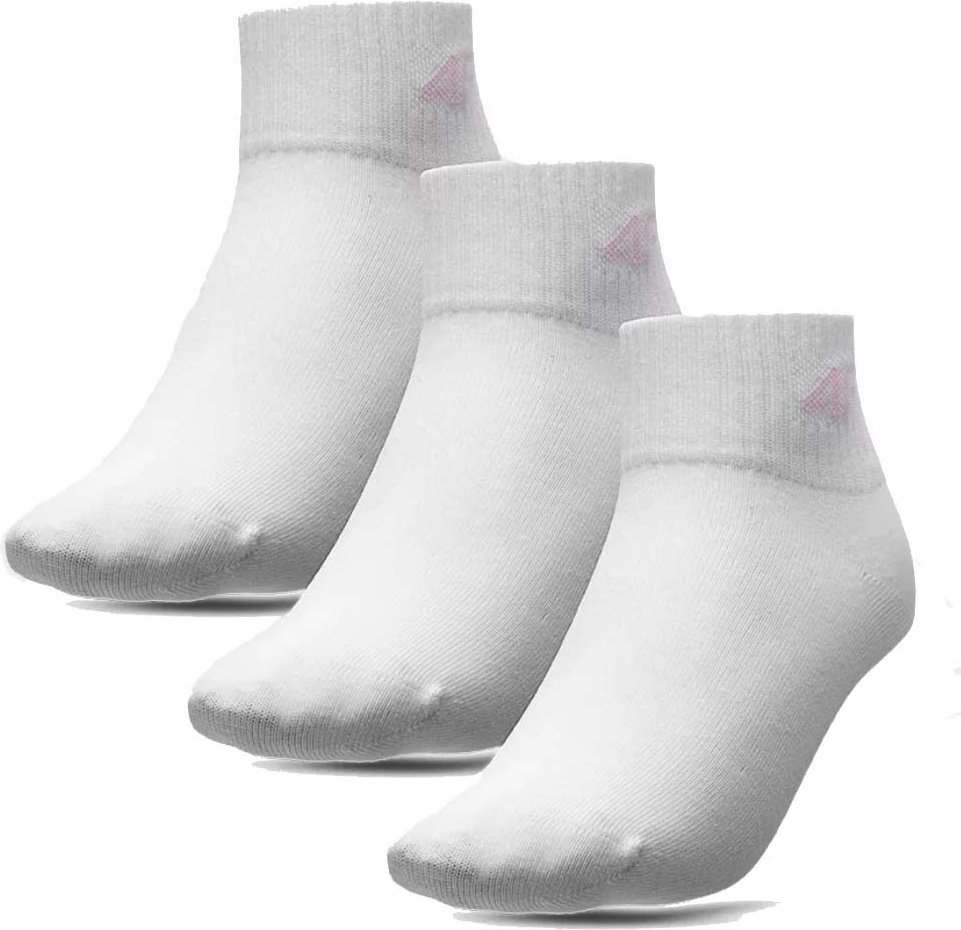 Носки 4F 4FJSS23USOCF098-90S 3 пары белый 36-38 купить,NaN