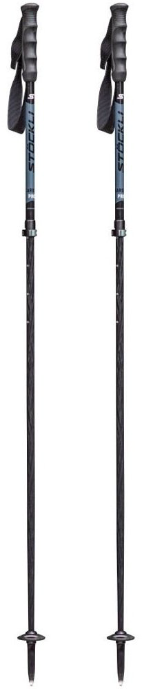 Палки для лыж STOCKLI Carbon Pro Vario, 435160109 125 черный, синий