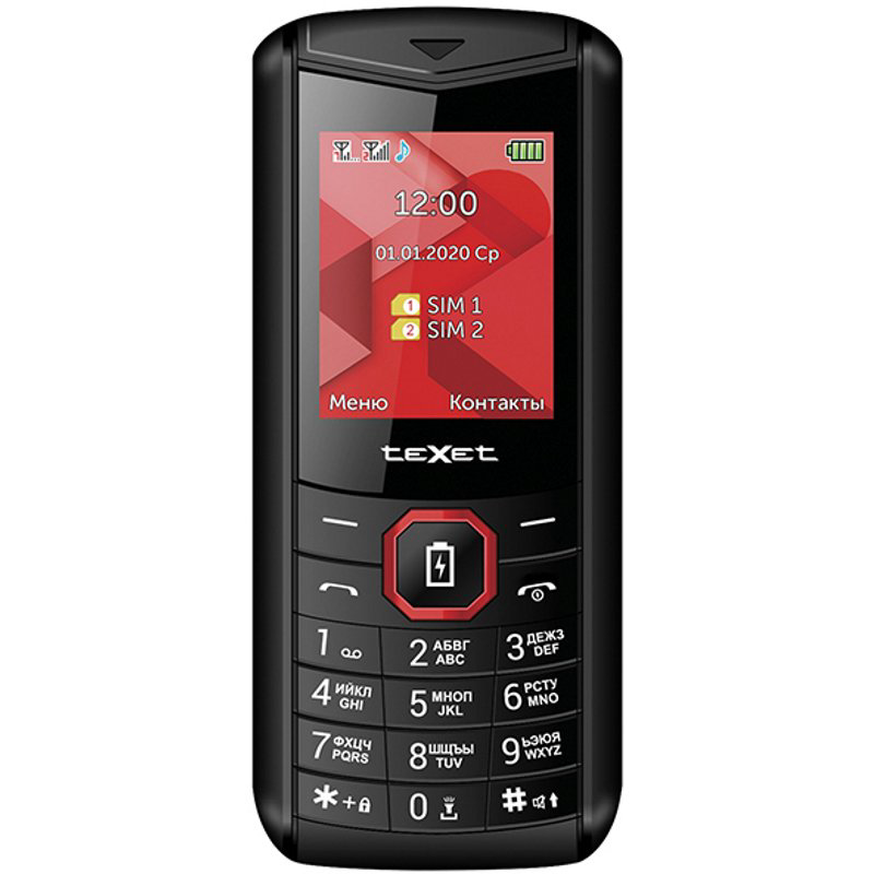 Мобильный телефон Texet TM-D206 Black-Red купить,NaN