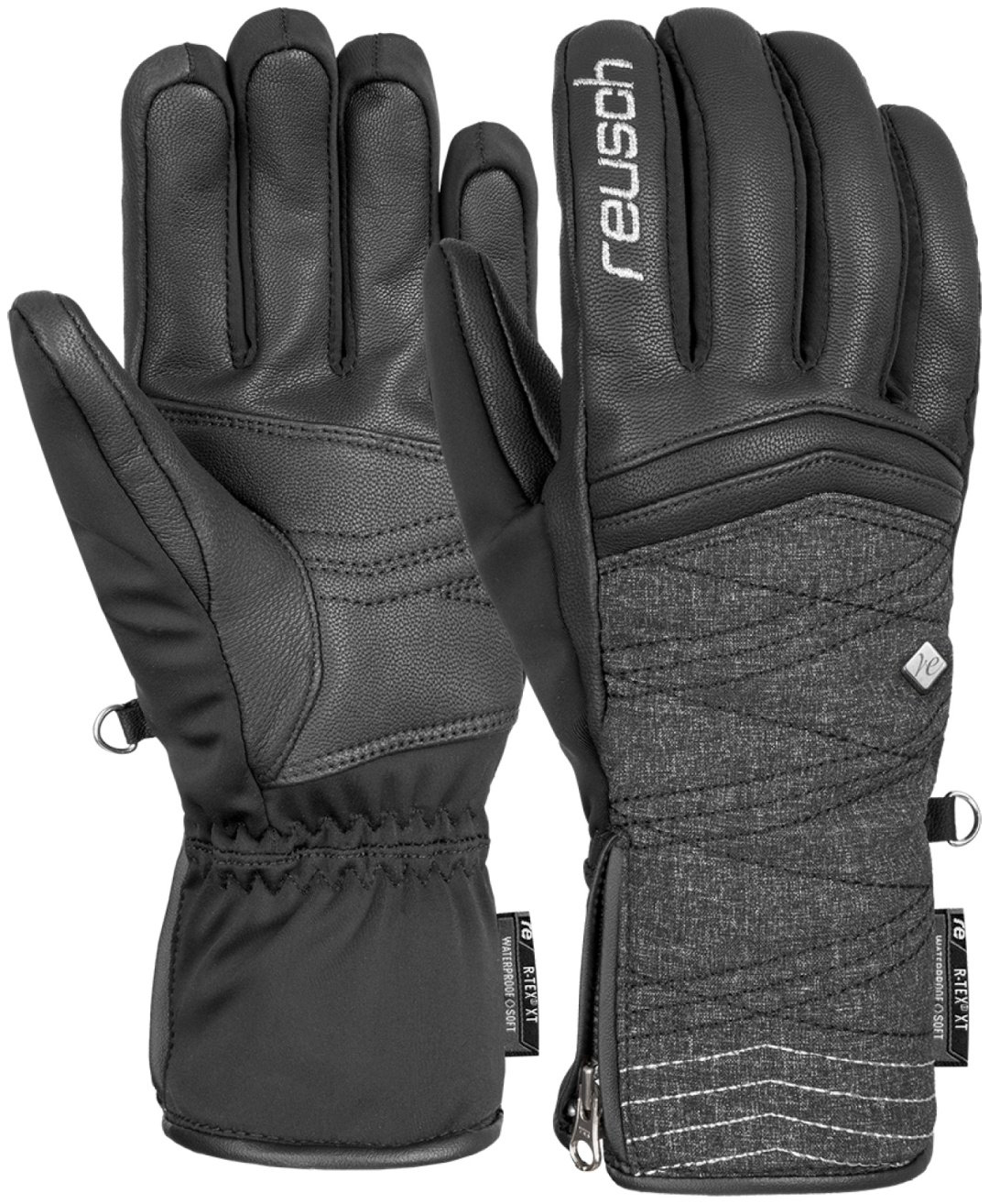 Перчатки Reusch размер 6 черный, серый купить,NaN