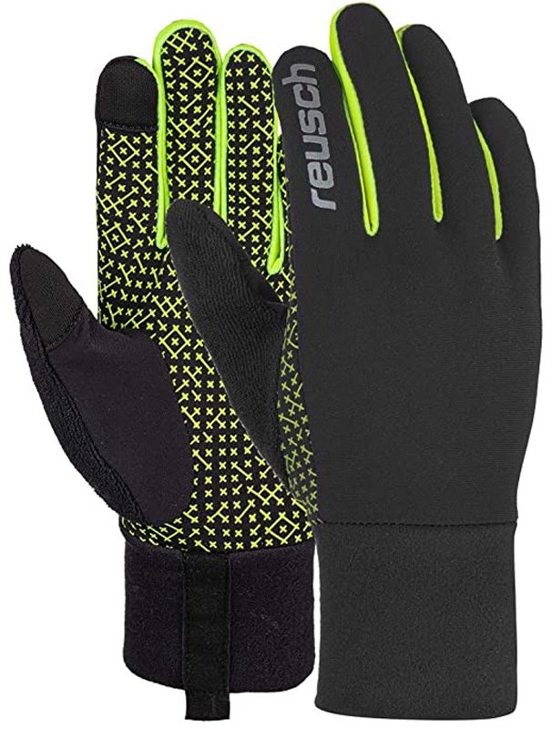 Перчатки Reusch размер 9 черный, зеленый купить,NaN