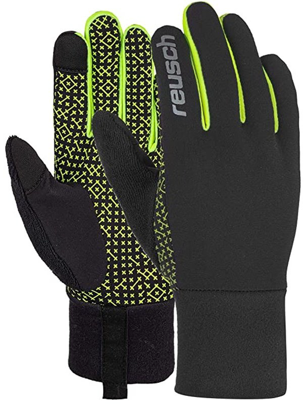Перчатки Reusch размер 9 черный, зеленый купить,NaN