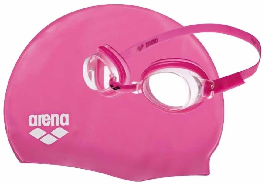 Очки ARENA Pool jr set, 92423-92 для детей розовый купить,NaN