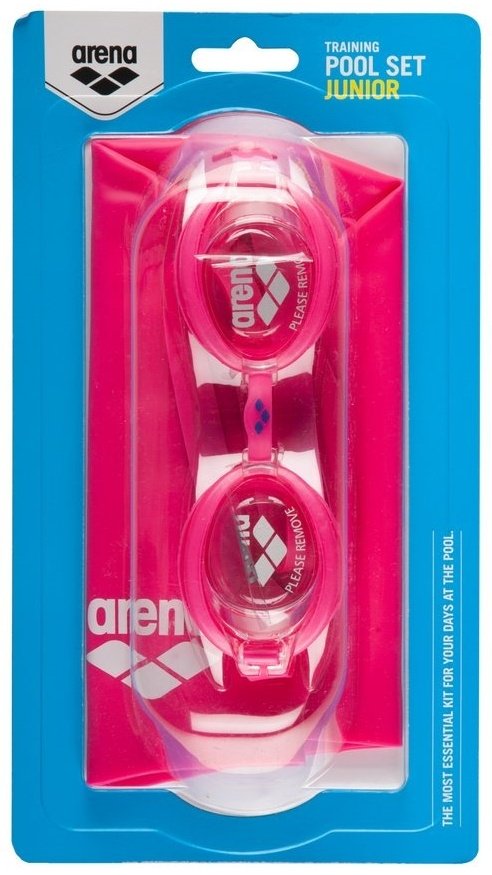 Очки ARENA Pool jr set, 92423-92 для детей розовый купить,NaN