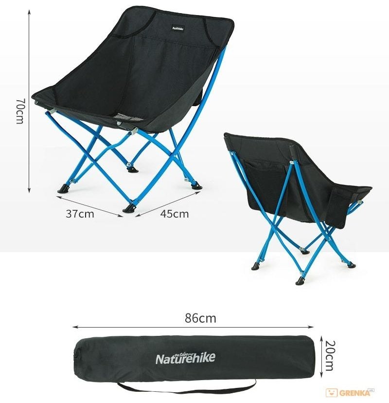 Naturehike кресло YL04 NH18X004-YB черный купить,NaN
