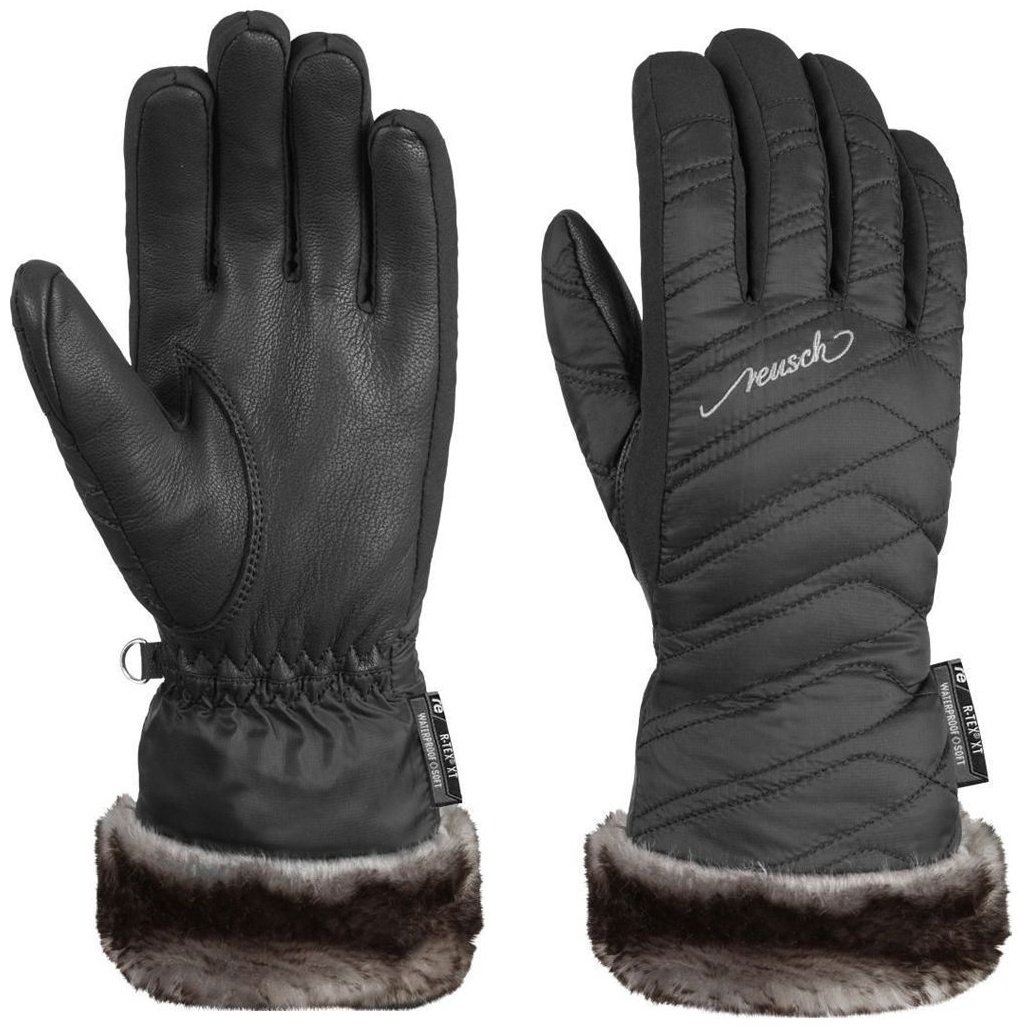 Перчатки Reusch размер 7.5 черный, серый купить,NaN