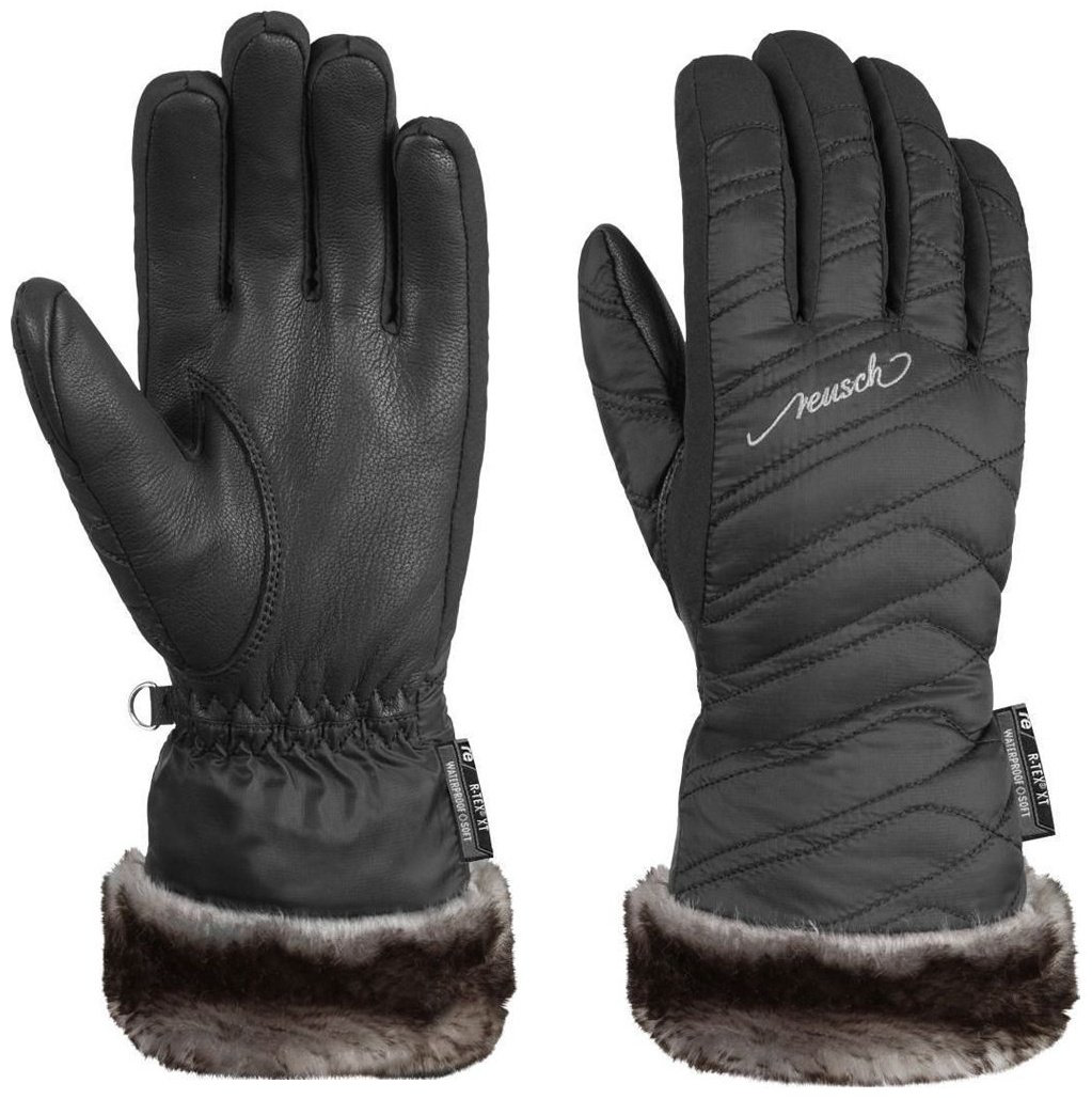 Перчатки Reusch размер 7.5 черный, серый купить,NaN
