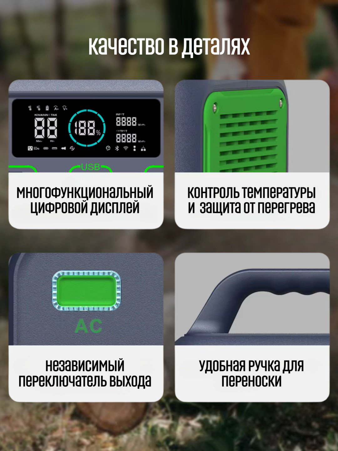 Портативное зарядное устройство Mobile Store 300 Вт 78000 мАч купить,NaN