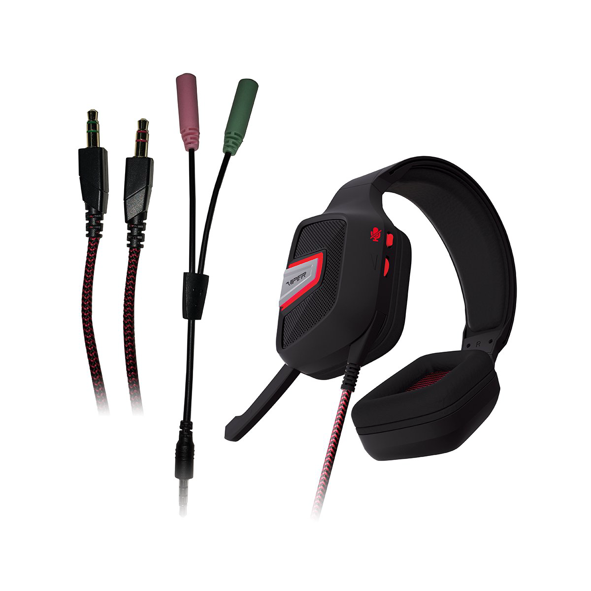 Наушники Patriot Viper V330 черные купить,NaN