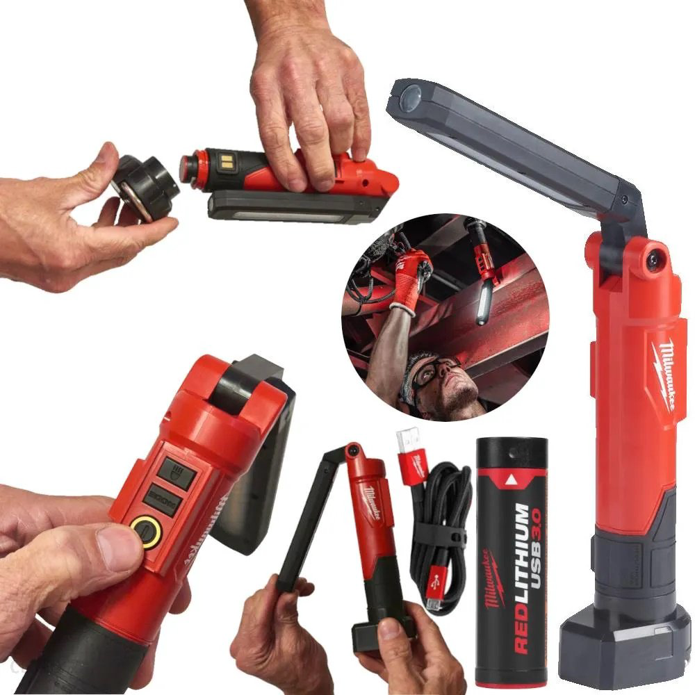 Milwaukee фонарь-прожектор L4 SL550-301 USB 4933478869 питание от аккумулятора купить,NaN