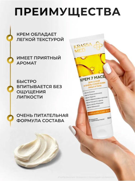 KRASSA крем Krassa Med 7 масел для лица 100 мл - ForteMarket KRASSA крем Krassa Med 7 масел для лица 100 мл купить,NaN