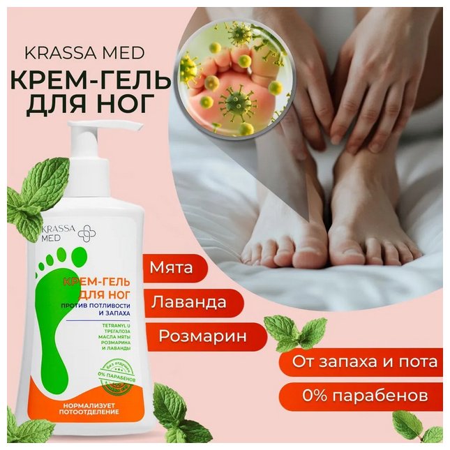 KRASSA против потливости и запаха антиперспирант унисекс 250 мл купить,NaN