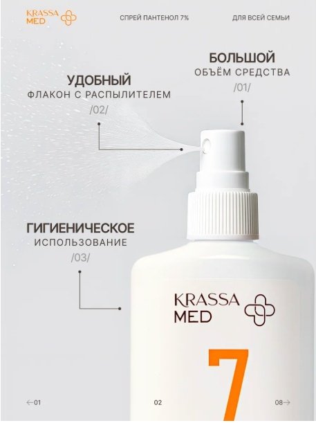 KRASSA Med Panthenol 5% бальзам для тела 150 мл купить,NaN