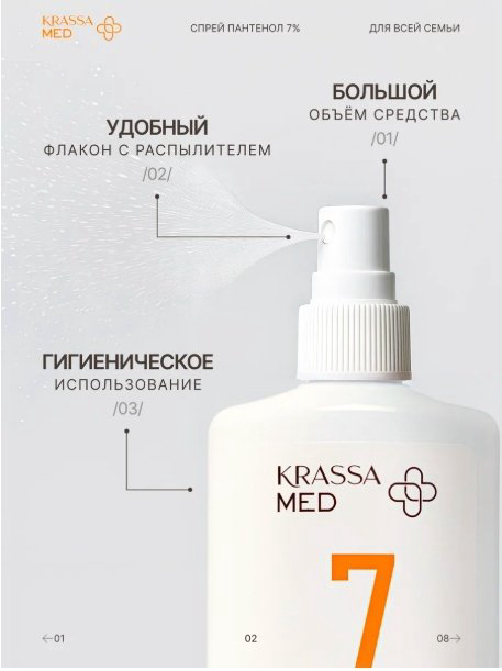 KRASSA Med Panthenol 5% бальзам для тела 150 мл купить,NaN