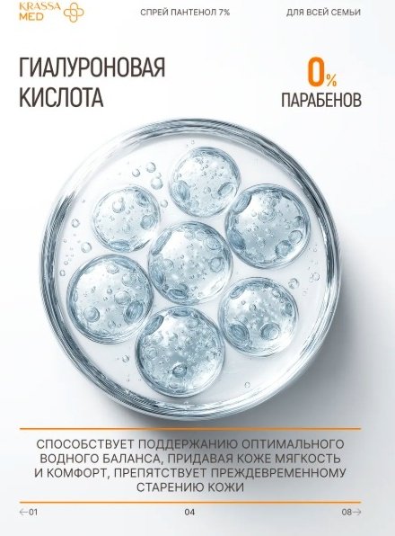 KRASSA Med Panthenol 5% бальзам для тела 150 мл купить,NaN
