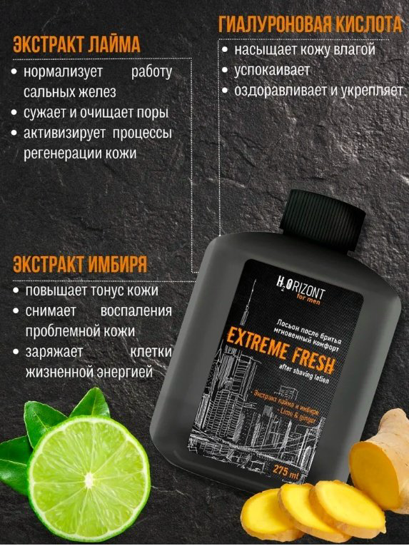 Vilsen H2Orizont Extreme Fresh лосьон после бритья 275 мл купить,NaN