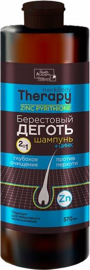 Family Cosmetics Hair and Body Therapy Берестовый декоть с цинком шампунь 570 мл купить,NaN