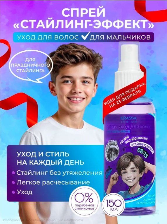 KRASSA для мальчиков спрей 150 мл купить,NaN