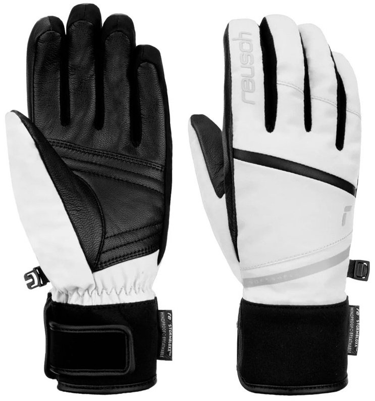 Перчатки Reusch размер 6.5 черный, белый купить,NaN