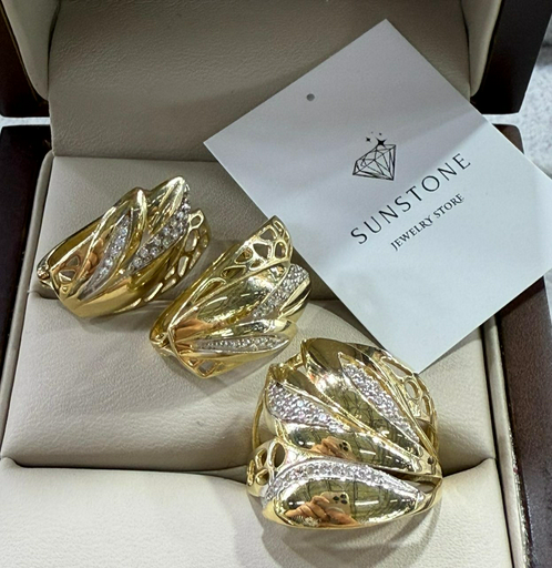 Комплект Sunstone S641 золото 7.7гр 19р
