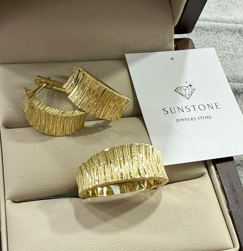 Комплект Sunstone S639 золото 8.5гр 19.5р