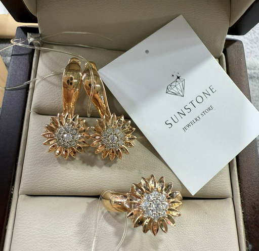 Комплект Sunstone S648 золото 6гр 17.5р