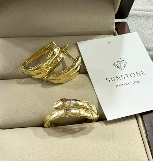 Комплект Sunstone S640 золото 4.30гр 18р