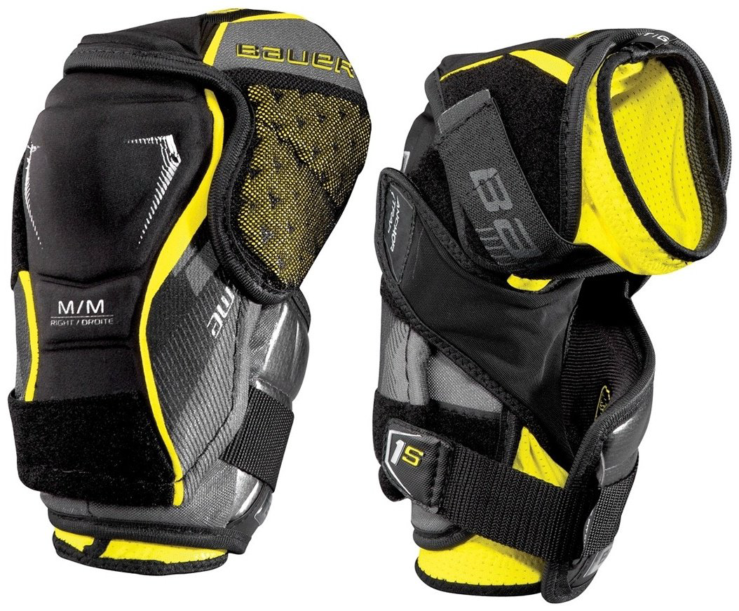 Налокотник Bauer Supreme 1S JR черный-желтый L купить,NaN