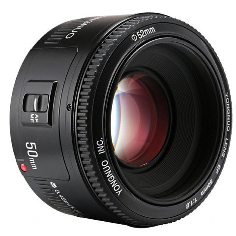 Объектив Yongnuo Af 50 mm f/1.8 Canon EF черный купить,NaN