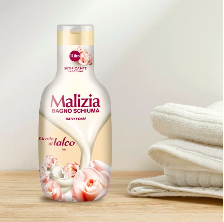 MALIZIA TALC пена для ванны 1000 мл купить,NaN