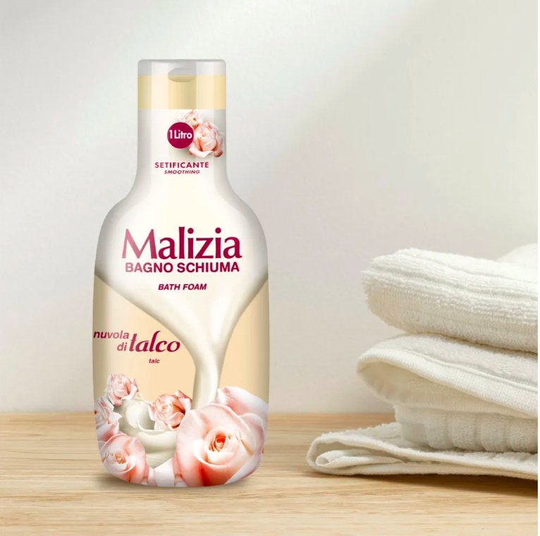 MALIZIA TALC пена для ванны 1000 мл купить,NaN