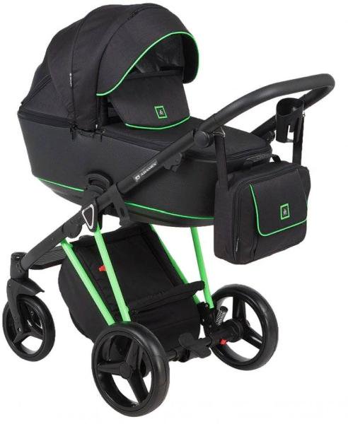 Коляска 2в1 Adamex Christiano Fluo Green купить,NaN