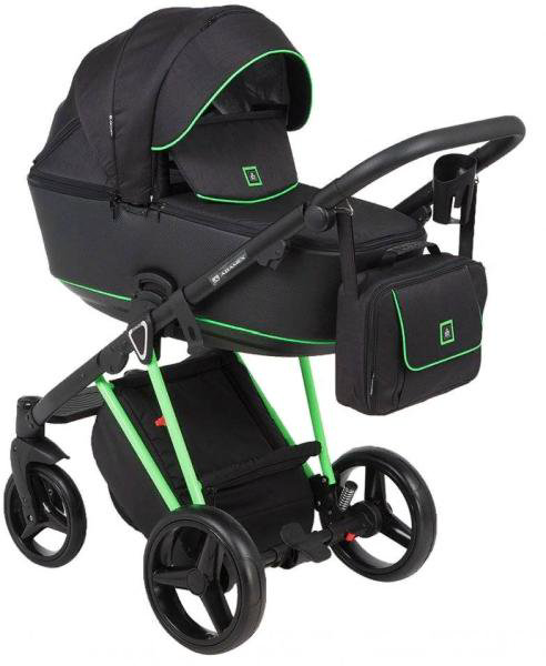 Коляска 2в1 Adamex Christiano Fluo Green купить,NaN
