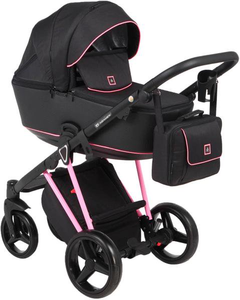 Коляска 3в1 Adamex Christiano Fluo Pink купить,NaN