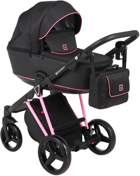 Коляска 3в1 Adamex Christiano Fluo Pink купить,NaN