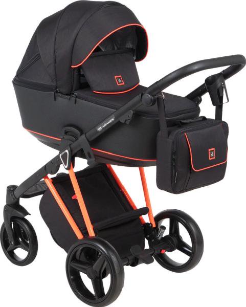 Коляска 2в1 Adamex Christiano Fluo Orange купить,NaN