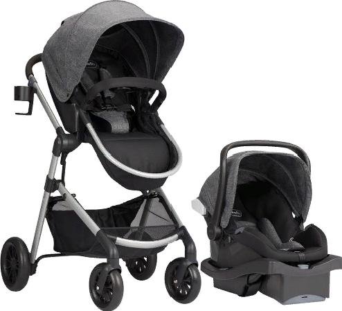 Коляска Evenflo 2в1 Travel System Pivot Aspen Sky grey купить,NaN