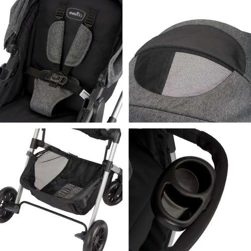 Коляска Evenflo 2в1 Travel System Pivot Aspen Sky grey купить,NaN